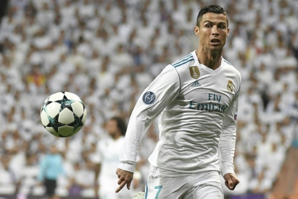 La star du Real Madrid, Cristiano Ronaldo, lors du match contre Tottenham, le 17 octobre 2017. AFP