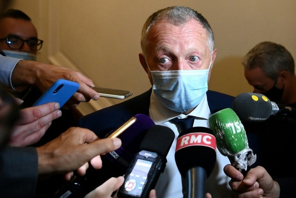 Aulas has a plan for how French football should be broadcast. AFP