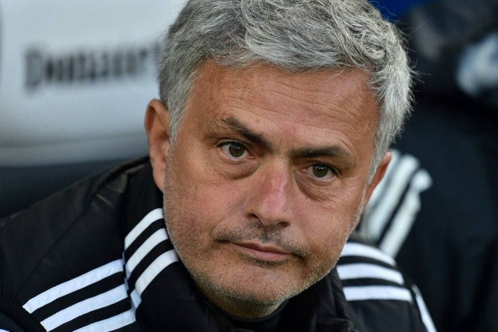 Mourinho voiced his disappointment of Manchester United's transfer window. AFP