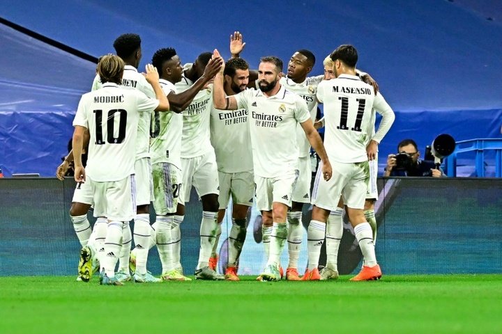 Le groupe du Real Madrid pour le Derby, sans Benzema. AFP
