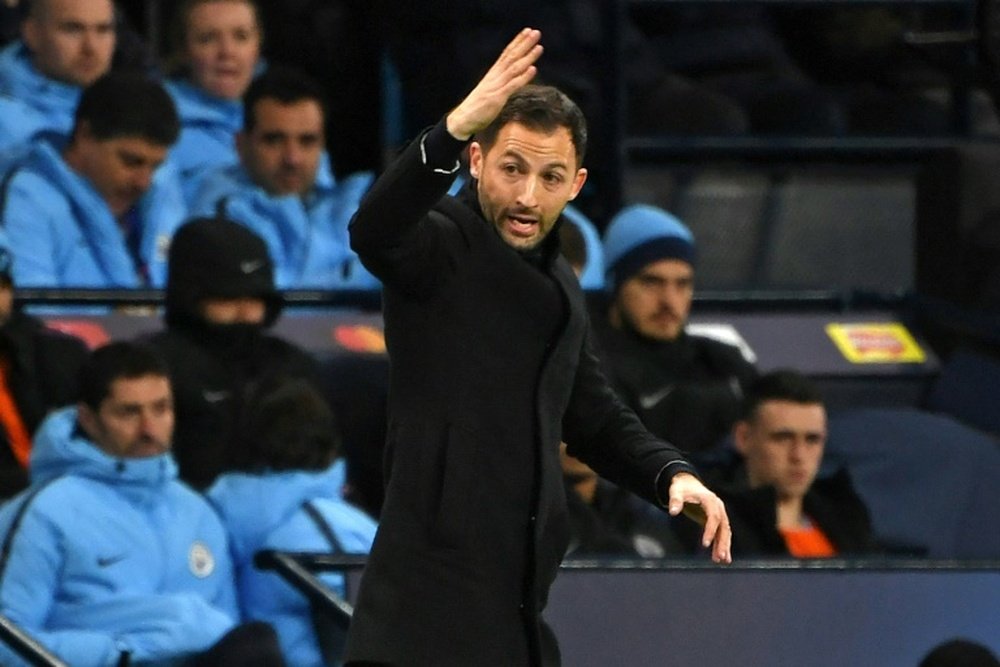 Tedesco's time at Schalke has come to an end. AFP