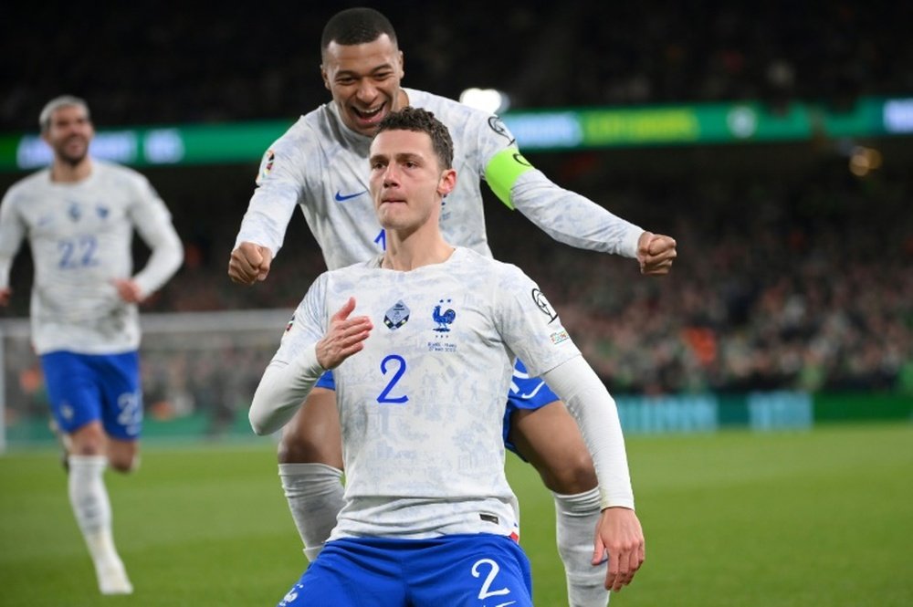 Pavard is one step away from joining Inter Milan. AFP