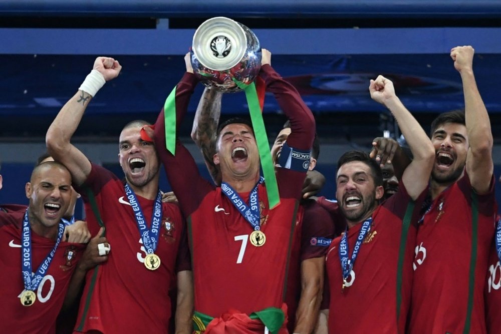 Portugal sagrou-se campeão europeu de Seleções há exatamente um ano. AFP