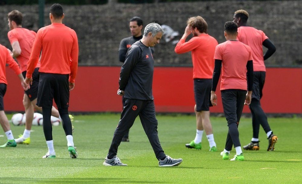 Mourinho received a boost on Tuesday morning at Carrington. AFP