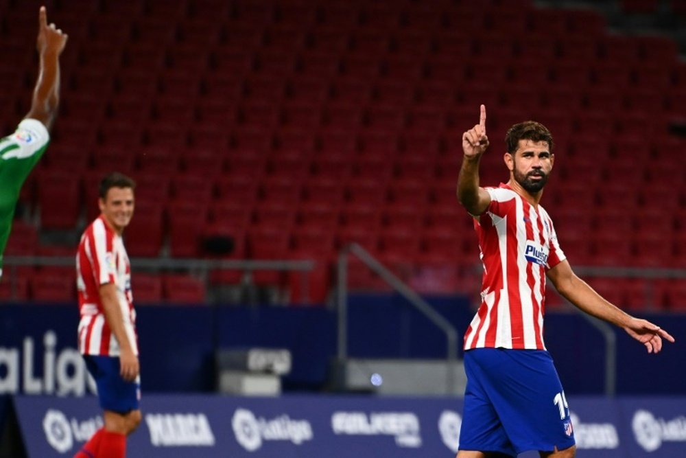 Diego Costa sigue sin equipo tras su sorprendente marcha del Atlético de Madrid. AFP