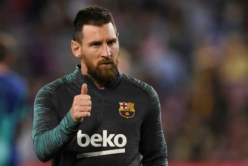 Messi tem sede de gol. AFP