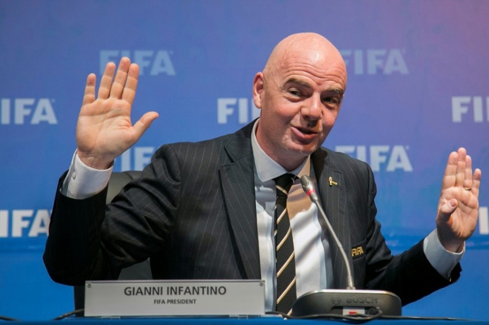 Infantino is standing by the extra tournaments. AFP
