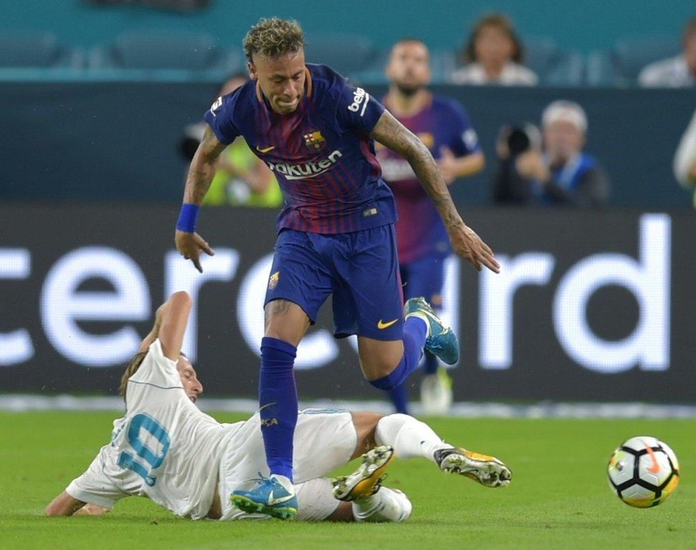 El brasileño cuajó un buen partido ante el Madrid. AFP