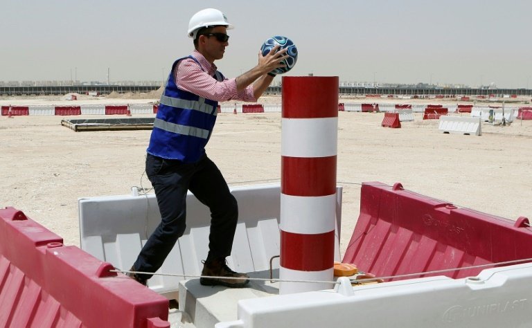 Tamim Loutfi Elabed, le chef de projet sur le chantier du Lusail Stadium. AFP