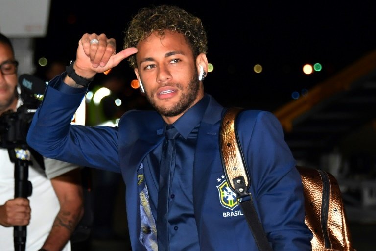 Neymar is preparing to lead his country, Brazil, at this summer's World Cup. AFP