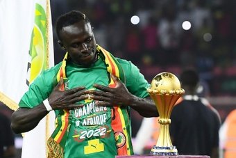 Sadio Mané, le meilleur buteur de l'histoire du Sénégal. AFP