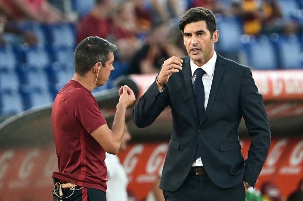 L'entraîneur portugais de l'AS Rome Paulo Fonseca lors du match contre Sassuolo, le 15 septembre 2019 au Stade Olympique de Rome