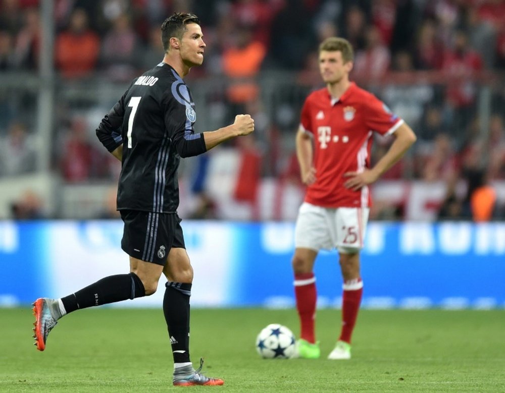 Ronaldo scored two goals at the Allianz Arena.