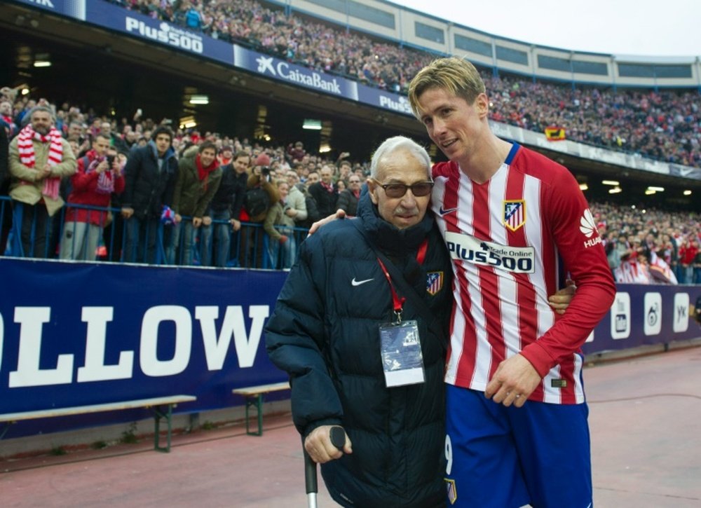 Torres marcó su número gol 100 con el Atlético de Madrid ante el Eibar. EFE