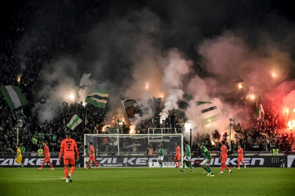 Clausuran el estadio del Saint-Étienne hasta nuevo aviso. AFP
