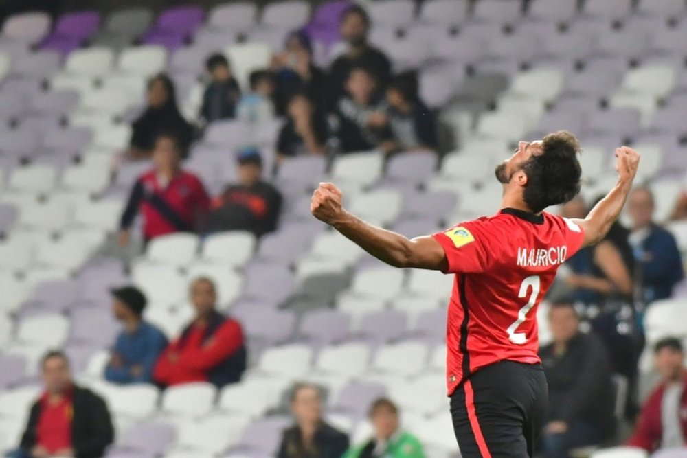 Mauricio scored twice as Urawa Red Diamons overcame Wydad Casablanca 3-2 in the Club World Cup. AFP