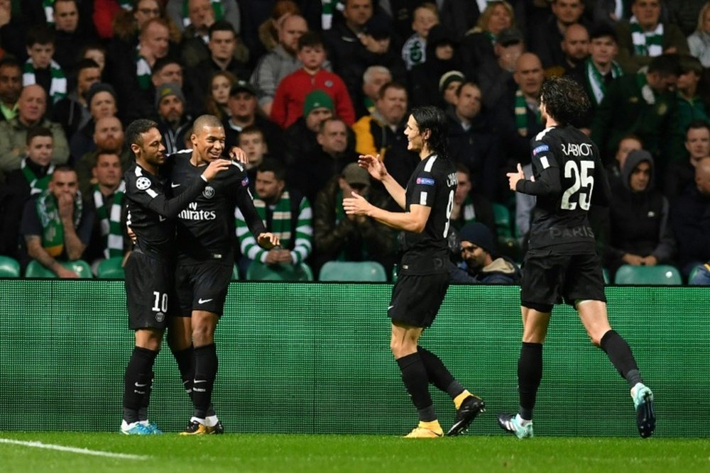 PSG goleia Celtic na estreia da Champions. AFP