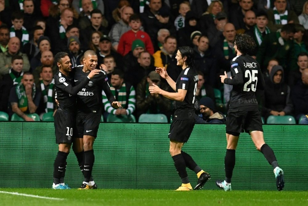 Les Parisiens reçoivent le Celtic Glasgow au Parc des Princes. AFP