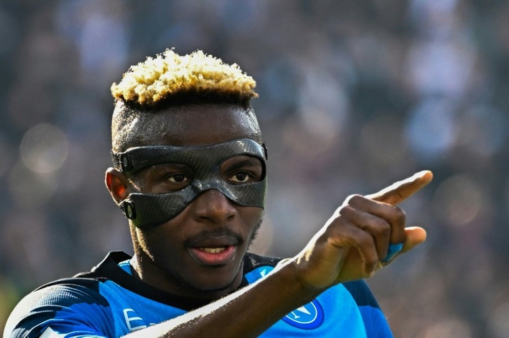 Osimhen dreams of playing with United in the Premier League. AFP