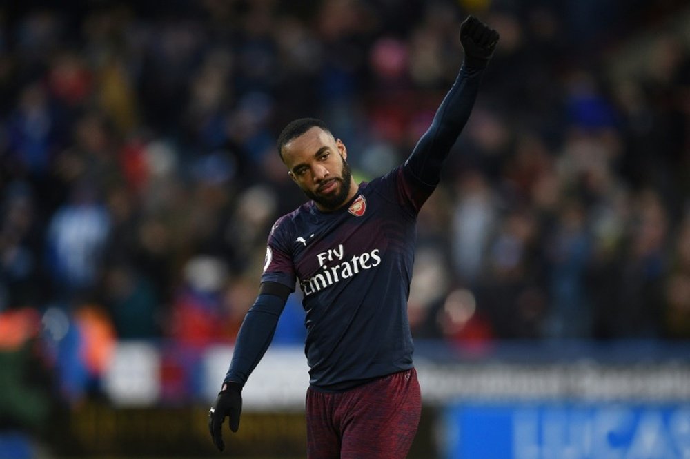 Puel sees Lacazette fitting in a Barcelona. AFP