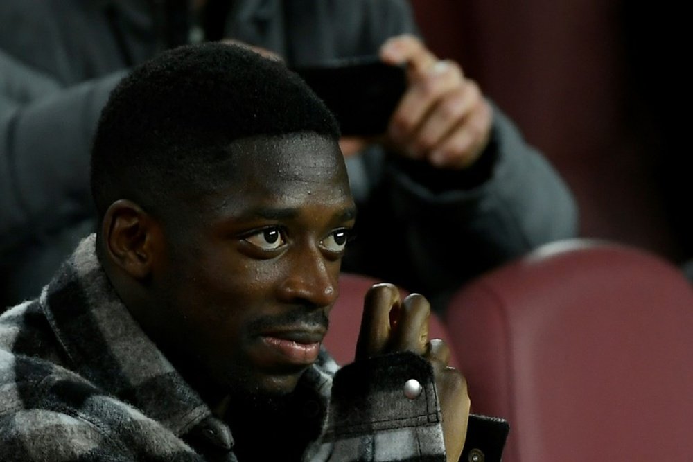 La lesión de Dembélé ha trastocado los planes del Barça. AFP