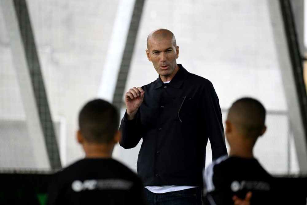 Zidane, toujours aussi flou sur son avenir. AFP