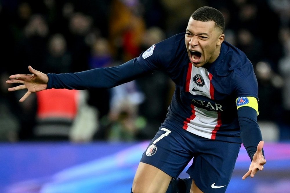 Mbappé se convirtió en el máximo goleador histórico del PSG. AFP