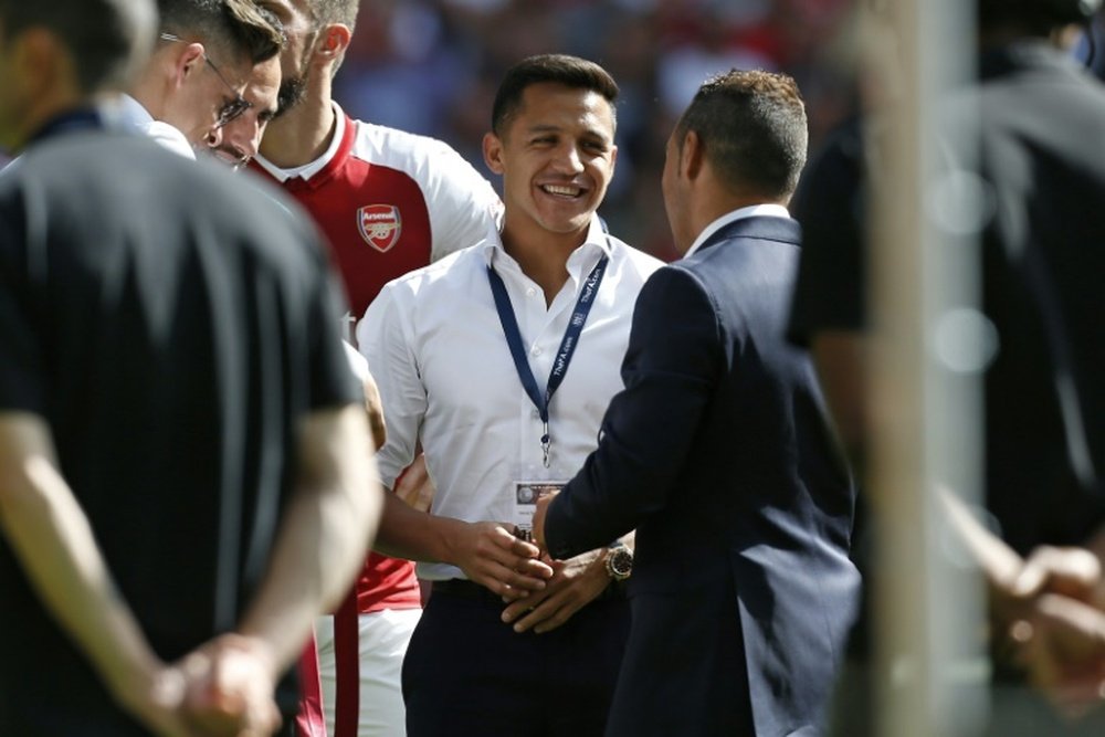 Sanchez will not play till the transfer window closes. AFP