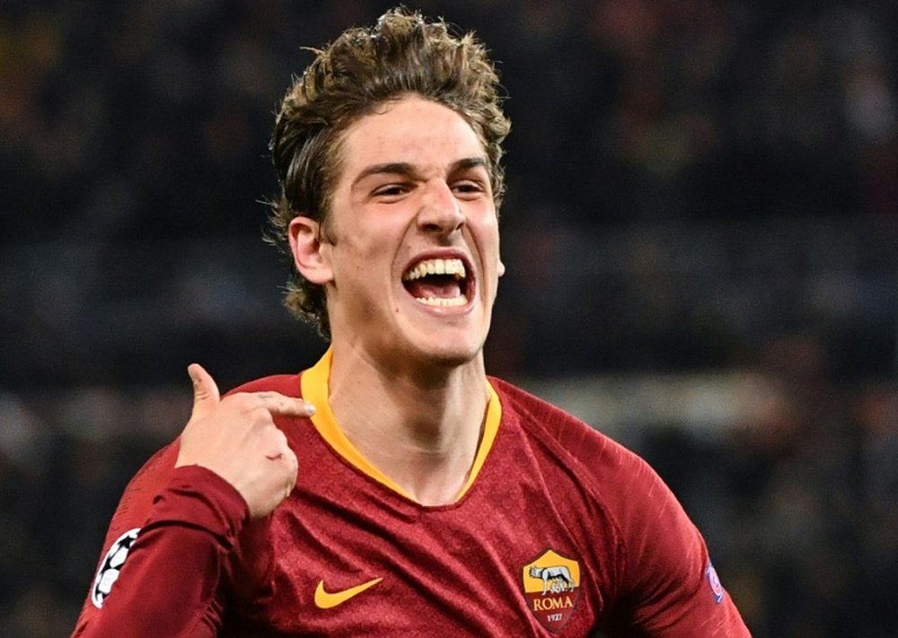 Zaniolo's contract talks with Roma have come to a halt. AFP