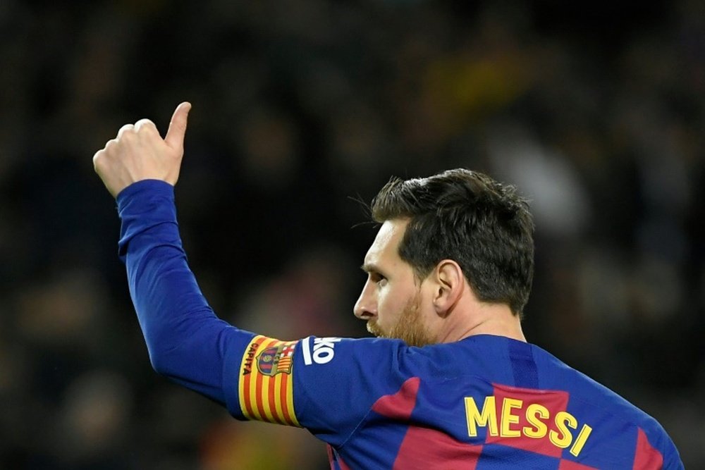 Lionel Messi segue na artilharia do Campeonato Espanhol. AFP