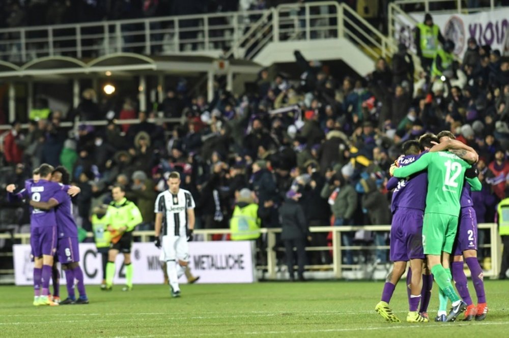 Fiorentina-Juventus, rivalidad encarnizada. AFP