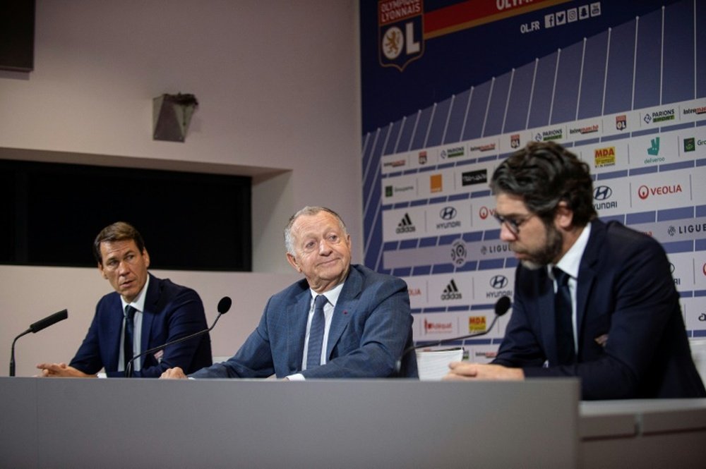 Le président de l’Olympique lyonnais plaide pour une saison blanche. AFP