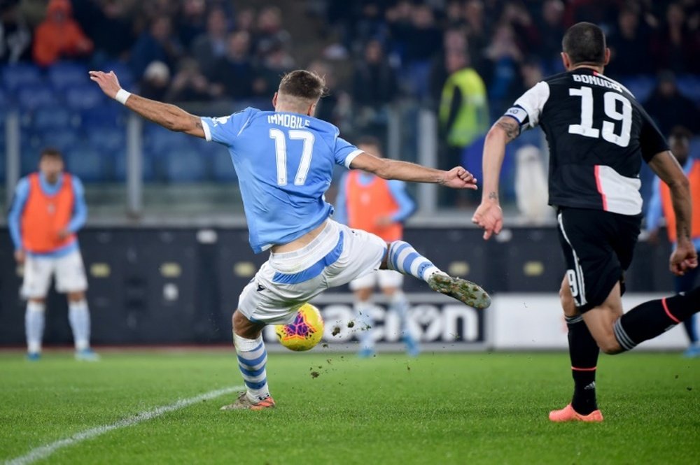 Immobile está fazendo uma grande temporada na Lazio. AFP