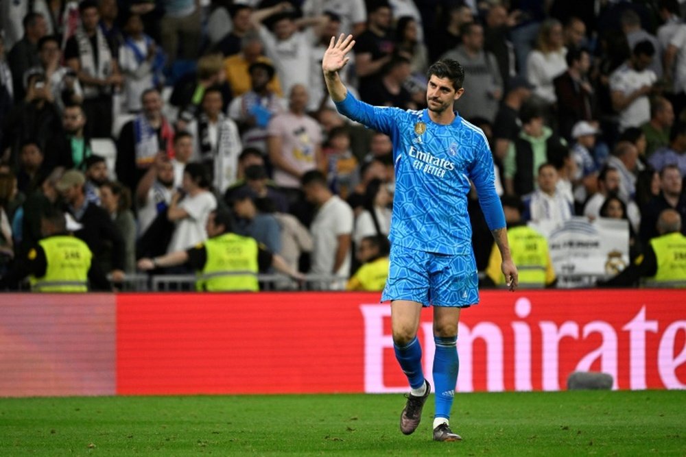 Thibaut Courtois has ruptured his anterior cruciate ligament. AFP