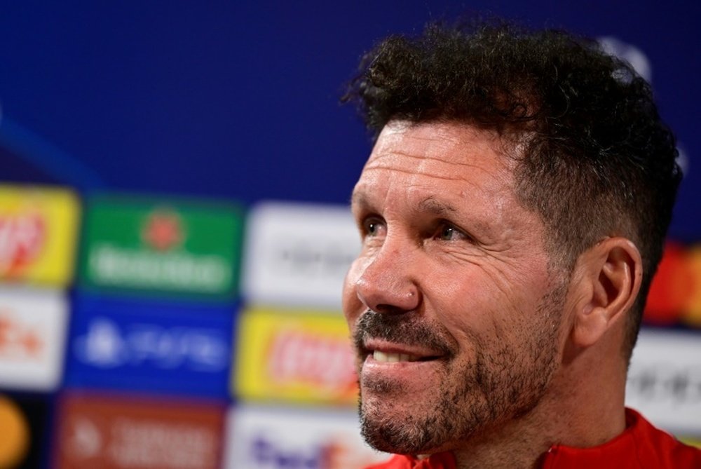 Diego Simeone's Atletico have a big game in Portugal. AFP
