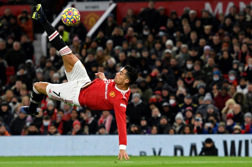 Rangnick elogia Ronaldo. AFP
