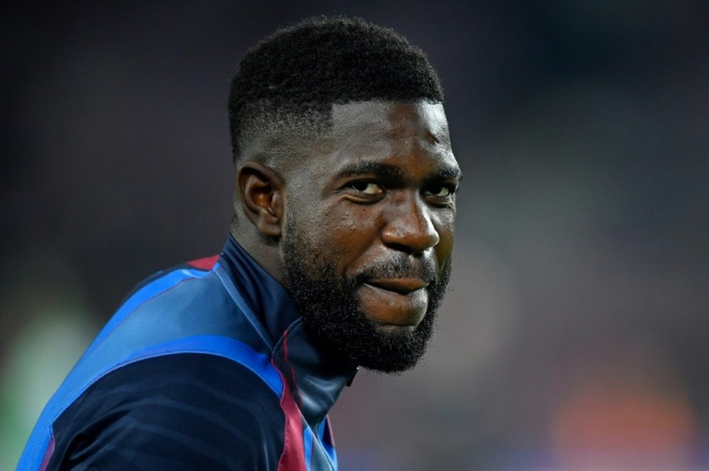 Umtiti thinking about renewing at Barca. AFP