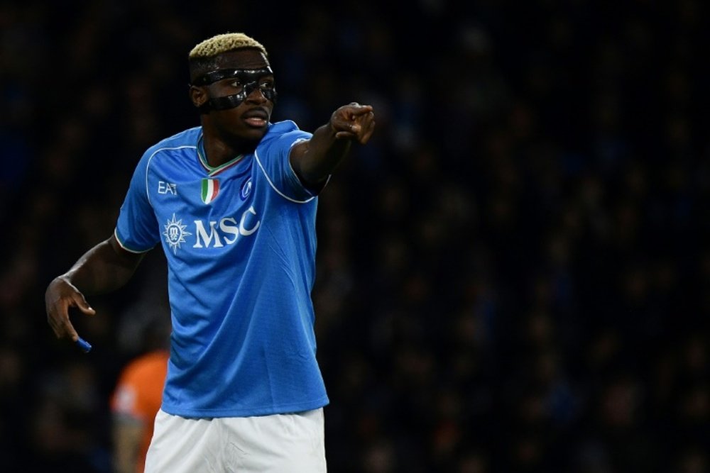 Osimhen reached an agreement with Napoli to sign a new contract until 2026. AFP