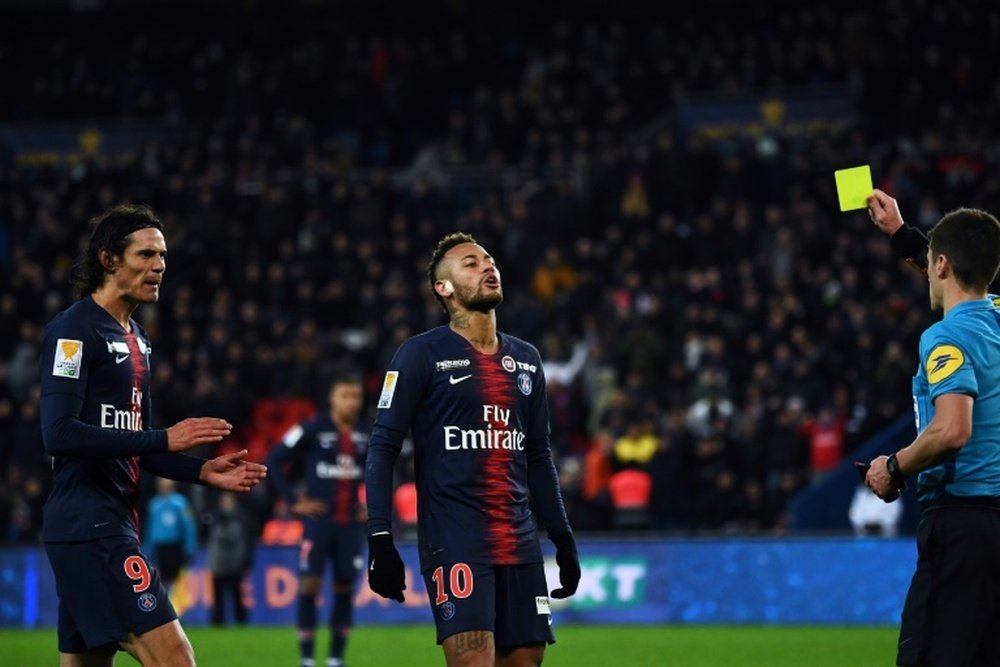 Neymar, dúvida diante do Amiens. AFP