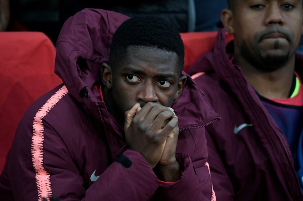 El agente de Dembélé tiene claro que seguirá en el Camp Nou. AFP