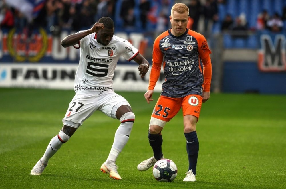 Les compos probables du match de Ligue 1 entre Montpellier et Rennes. AFP