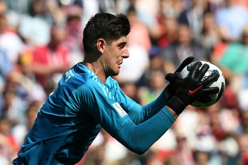 Thibaut Courtois could be a Madrid player soon. AFP