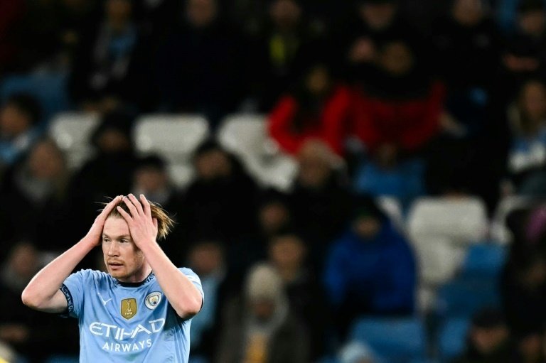 De Bruyne scored for Man City against Nottingham Forest. AFP