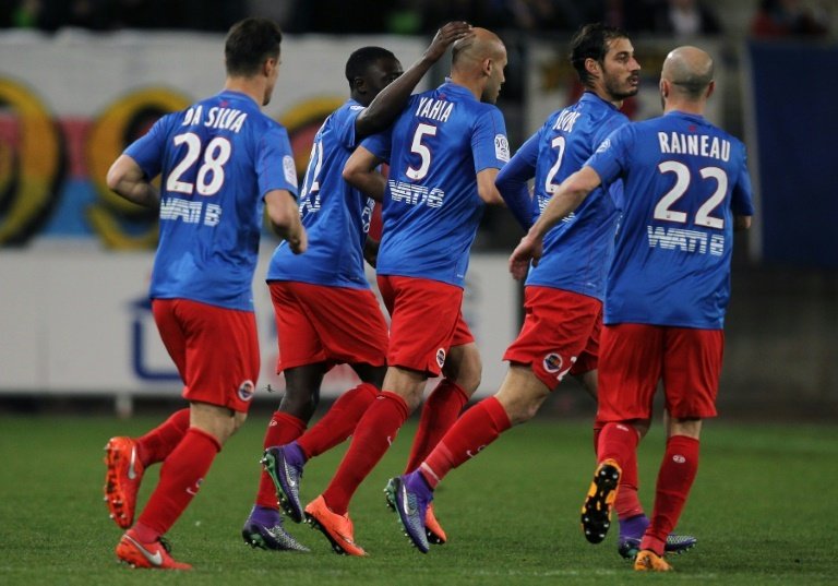 L'équipe caennaise lors de la saison 2015-2016 en Ligue 1.