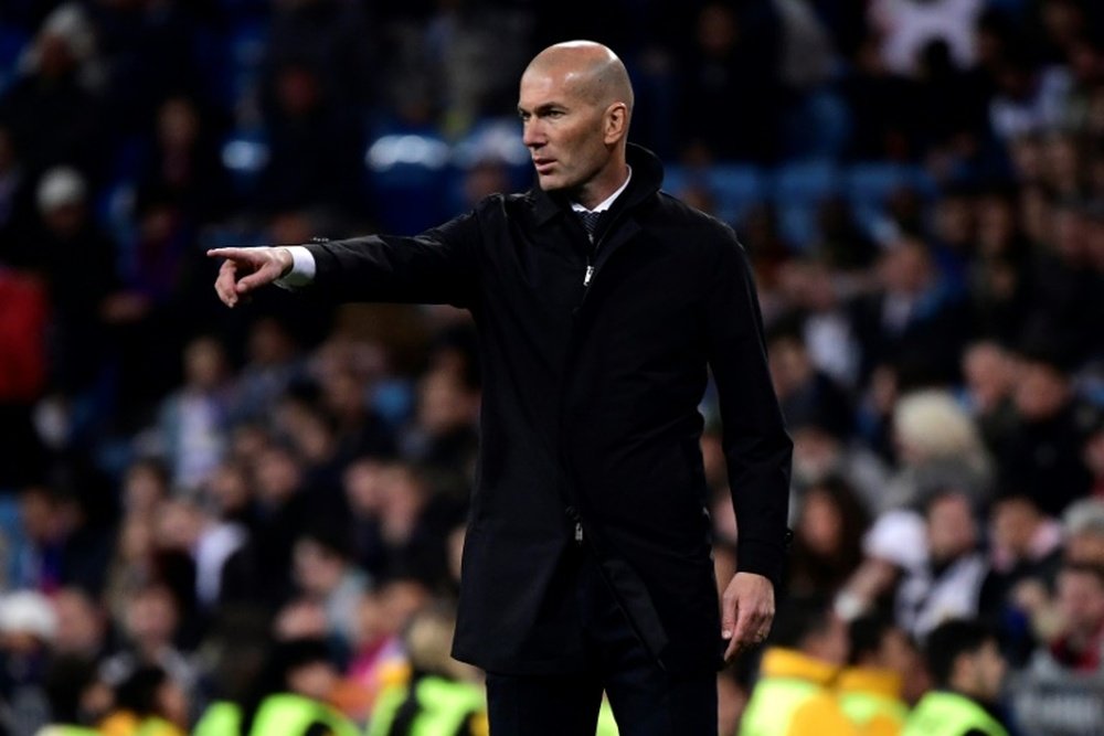 Les effets des causeries de Zidane à la mi-temps. AFP
