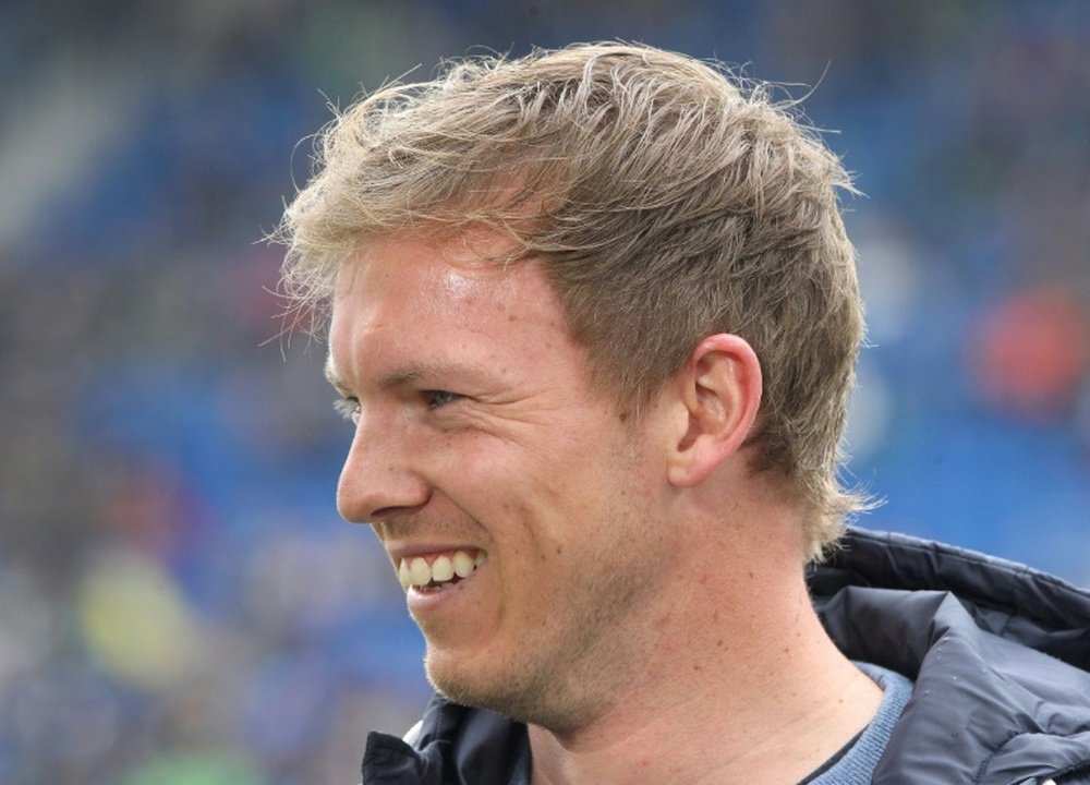 1899 Hoffenheim head coach Nagelsmann became the Bundesliga's youngest ever manager in 2015. AFP