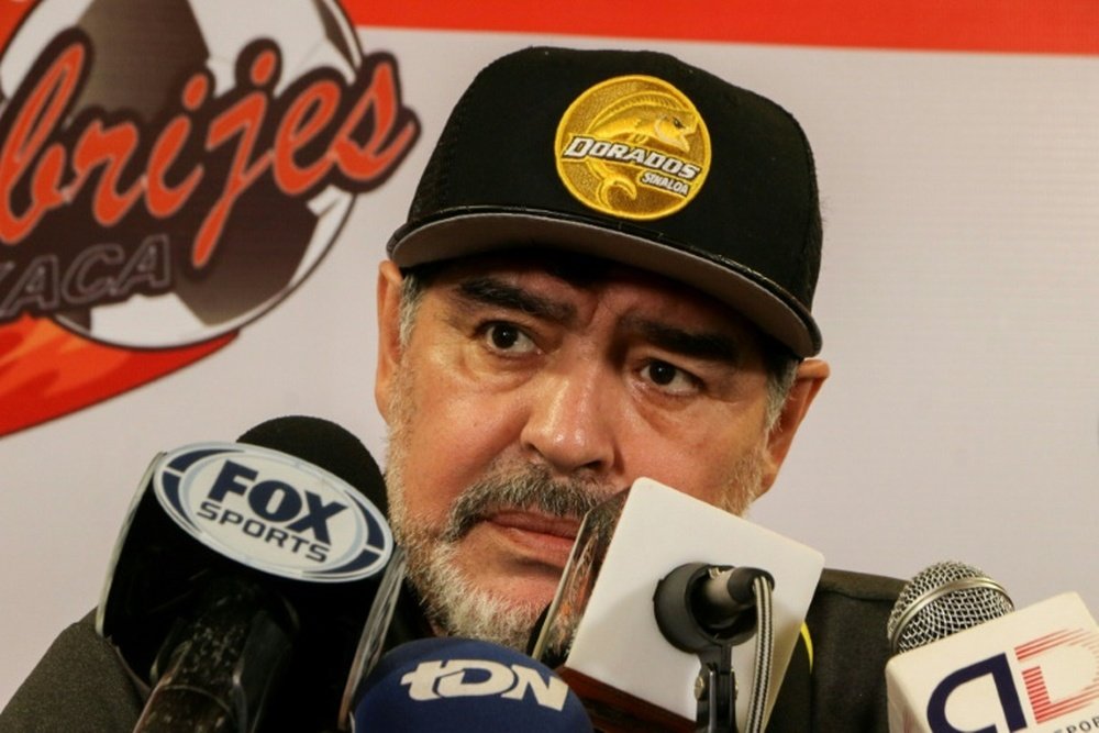 Maradona berated Scaloni. AFP