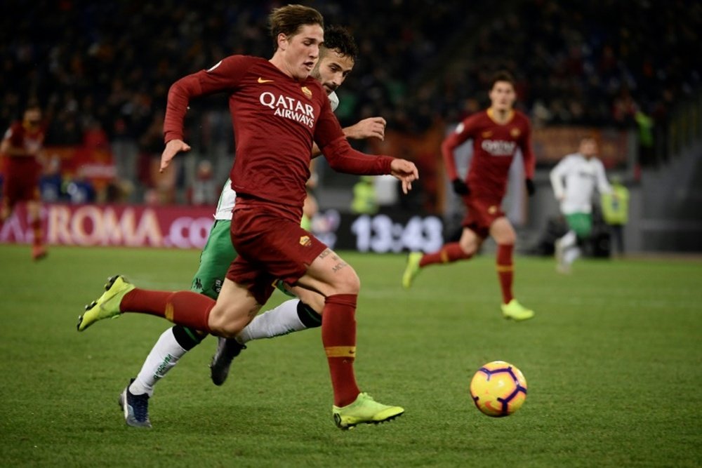 Todo apunta a que Zaniolo seguirá en la Roma. AFP