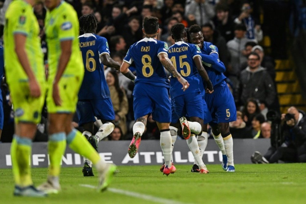 El Chelsea se impuso con comodidad al Blackburn Rovers por 2-0. AFP