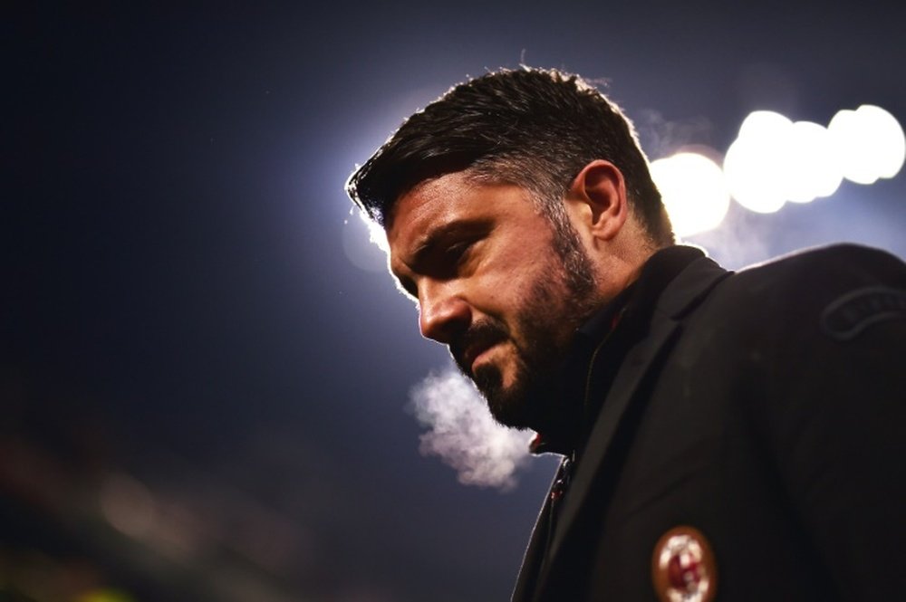 Gattuso's side were not able to overcome Arsenal. AFP